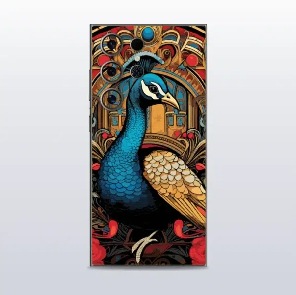 Majestic Peacock - mobile skins and wrap - skinzo - Samsung Galaxy S24 Ultra