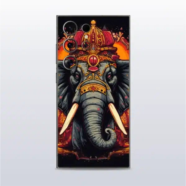 King's Elephant - mobile skins and wrap - skinzo - Samsung Galaxy S24 Ultra