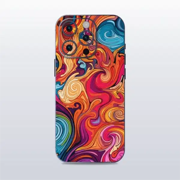 Melting Colors - mobile skins and wrap - skinzo - Apple Iphone 15 Pro Max
