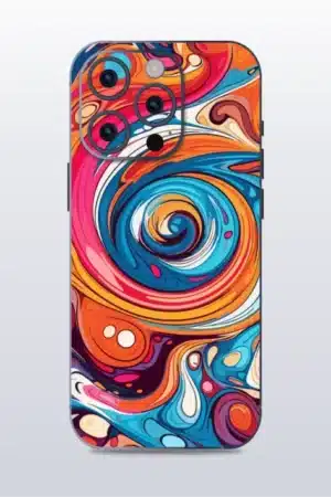 Spiral Colors - mobile skins and wrap - skinzo - Apple Iphone 15 Pro Max