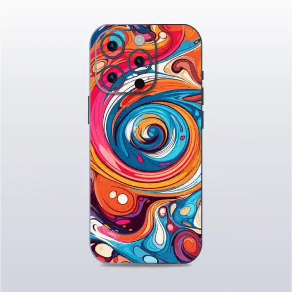 Spiral Colors - mobile skins and wrap - skinzo - Apple Iphone 15 Pro Max