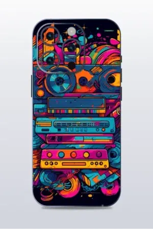Canvas of Chaos - mobile skins and wrap - skinzo - Apple Iphone 15 Pro Max