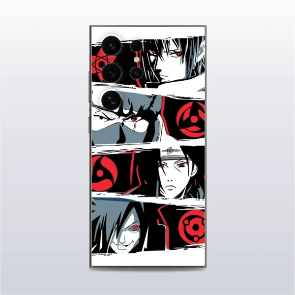 Sharingan Eyes - Uchiha Clan (Naruto) - mobile skins and wrap - skinzo - Samsung Galaxy S24 Ultra
