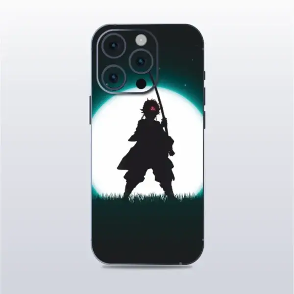 Tanjiro Kamado Demon Slayer - mobile skins and wrap - skinzo - Apple Iphone 15 Pro Max