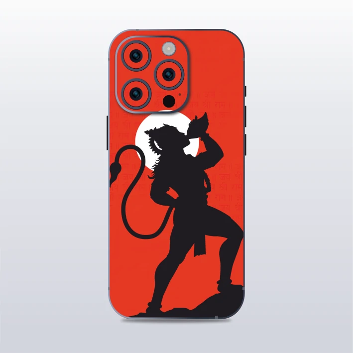 Shree Hanuman Ji - mobile skins and wrap - skinzo - Apple Iphone 15 Pro Max