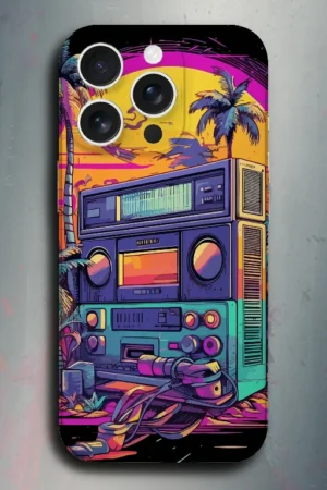 Old School Harmonics - mobile skins and wrap - skinzo - Apple Iphone 15 Pro Max