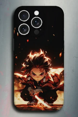 Tanjiro Kamado (Demon Slayer) - mobile skins and wrap - skinzo - Apple Iphone 15 Pro Max