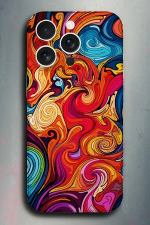 Melting Colors - mobile skins and wrap - skinzo - Apple Iphone 15 Pro Max