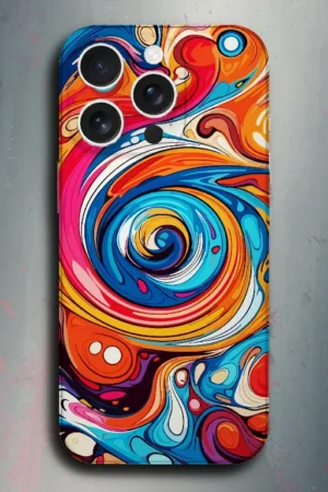 Spiral Colors - mobile skins and wrap - skinzo - Apple Iphone 15 Pro Max