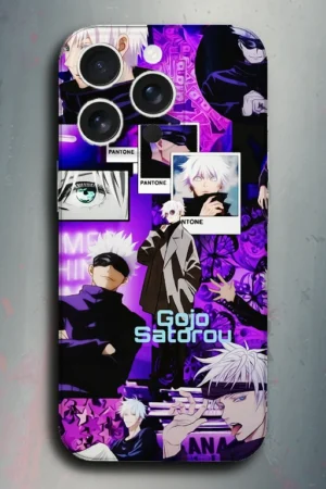 Satoru Gojo - Hollow Purple (Jujutsu Kaisen) Fan Art - mobile skins and wrap - skinzo - Apple Iphone 15 Pro Max