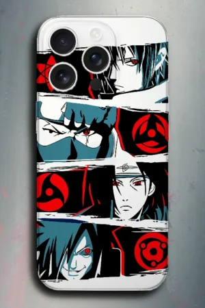 Sharingan Eyes - Uchiha Clan (Naruto) - mobile skins and wrap - skinzo - Apple Iphone 15 Pro Max