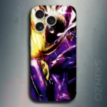 Saitama & Cosmic garou (One Punch Man) - mobile skins and wrap - skinzo - Apple Iphone 15 Pro Max