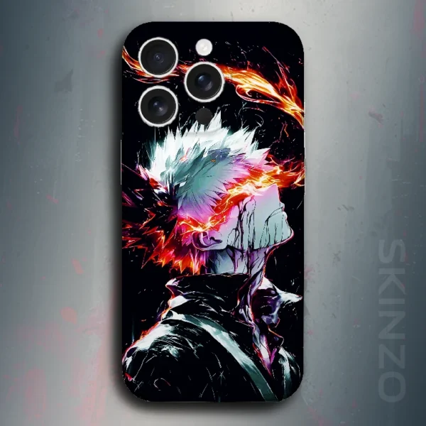 Gojo - The Sorcerer - mobile skins and wrap - skinzo - Apple Iphone 15 Pro Max